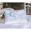 Drap-housse et coussin décoratif Ambesonne Winter bleu pâle / blanc-106787260