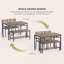 Ensemble de table de salle à manger 4 pièces pour 4 personnes avec 2 chaises et banc-261347722