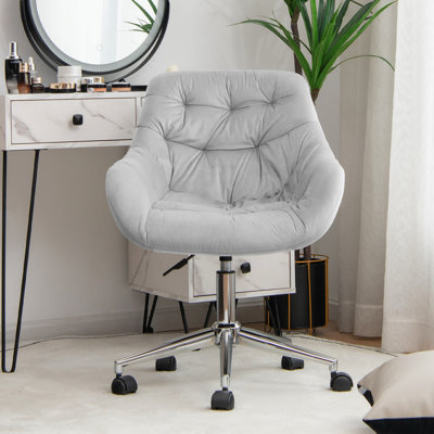 Rosdorf Park Rambler Velvet Office Chair