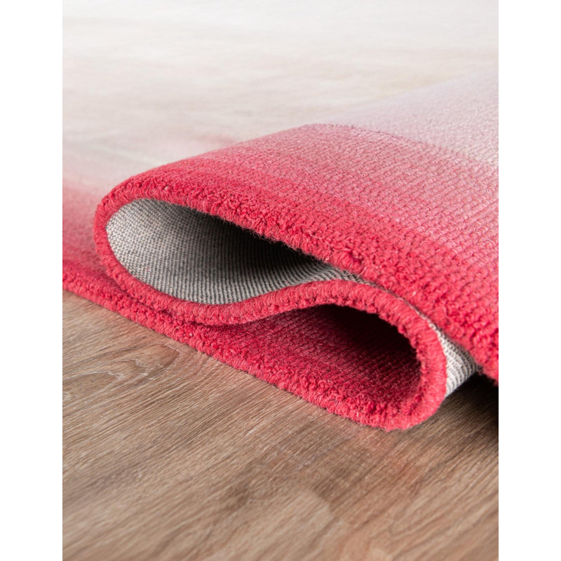  Ombre Wool Rug, Pink, Rectangle 2' x 3'1''