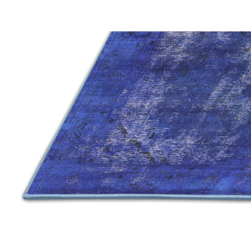 Tapis bleu foncé Rogofsky, Rectangle 8 pi x 10 pi