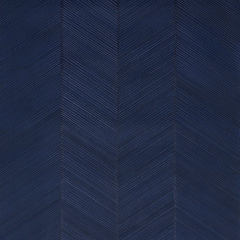 Chevron Texture Wallpaper, Midnight Blue