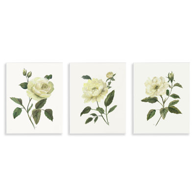 Plaque murale fleurs de jardin ivoire en herbe, design par Nan