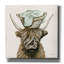 Toile épique Graffiti «Highland Cow Laundry Basket» par Yvette St. Amant, art mural 18 po x 18 po-1082260217