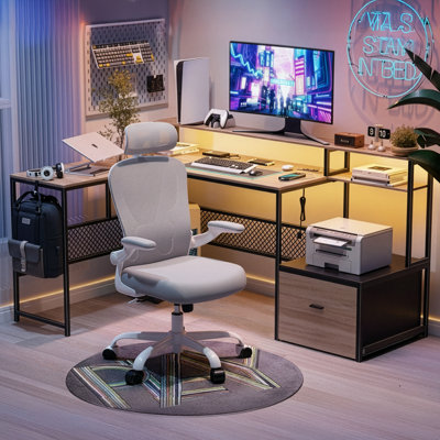 66.9'' Computer Desk With Office Chair
