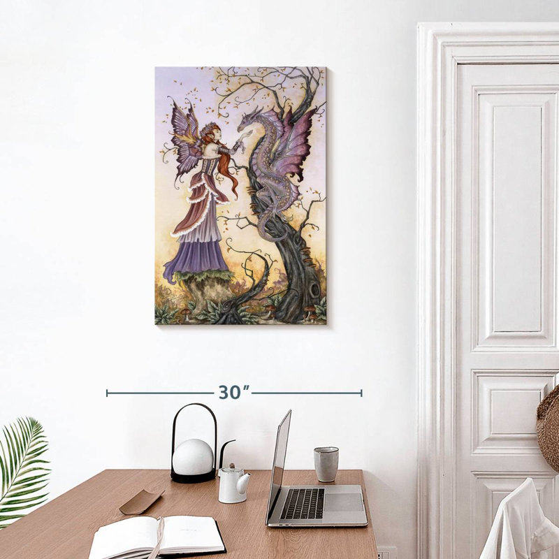 Kelan le charmeur de dragon, H 30 po x l 20 po