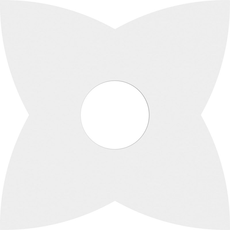 Médaillon de plafond contemporain en PVC de qualité architecturale Cosmo, H 1 po x l 10 po x P 10 po