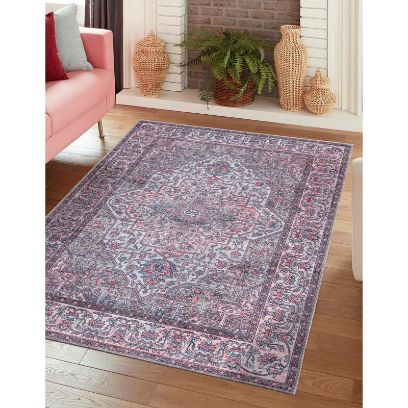 Tapis oriental beige / rose Guyer, Rectangle 2 pi x 3 pi