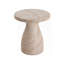 Table d'appoint d'extérieur en béton léger Travertine