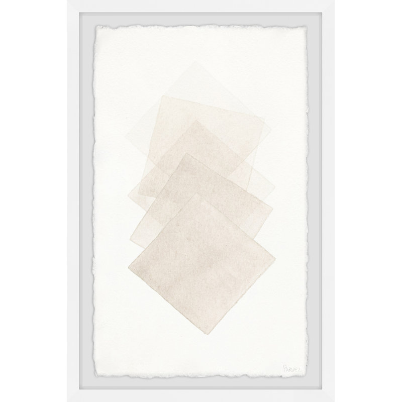 «Diamond Squares», reproduction encadrée, H 12 po x l 8 po x P 1,5 po