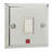 Chrome Single Toggle Light Switch with Neon Light