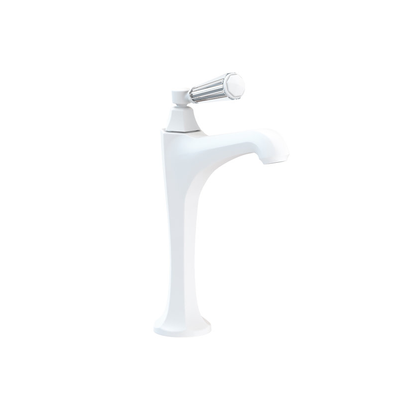 Metropole Single Hole Vessel Faucet, Matte White