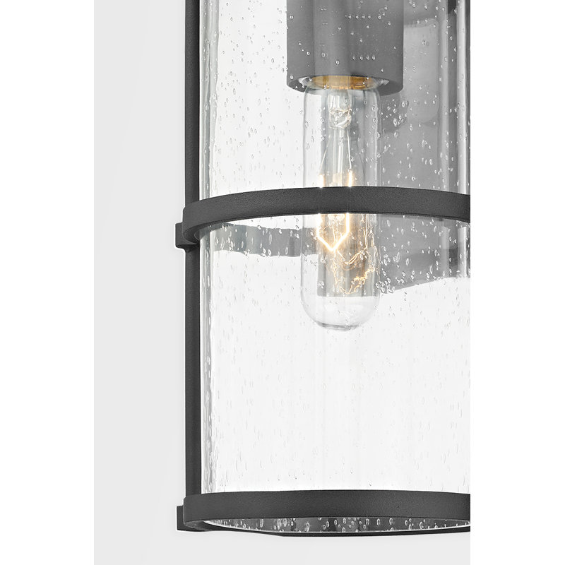 Burbank 1 Light Wall Sconce, Black, 14" H x 6.25" W x 7" D