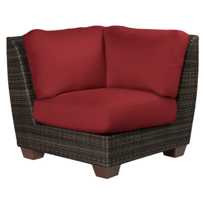 Chaise de patio avec coussins Saddleback