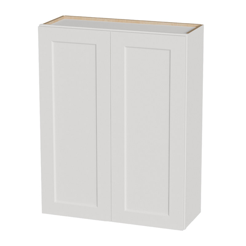 Armoire murale 33 po en bois massif 33 po avec 2 tablettes réglables prêtes à assembler pour la cuisine, la salle de bain, la buanderie et le garage (l 33 po x P 12 po x H 42 po)