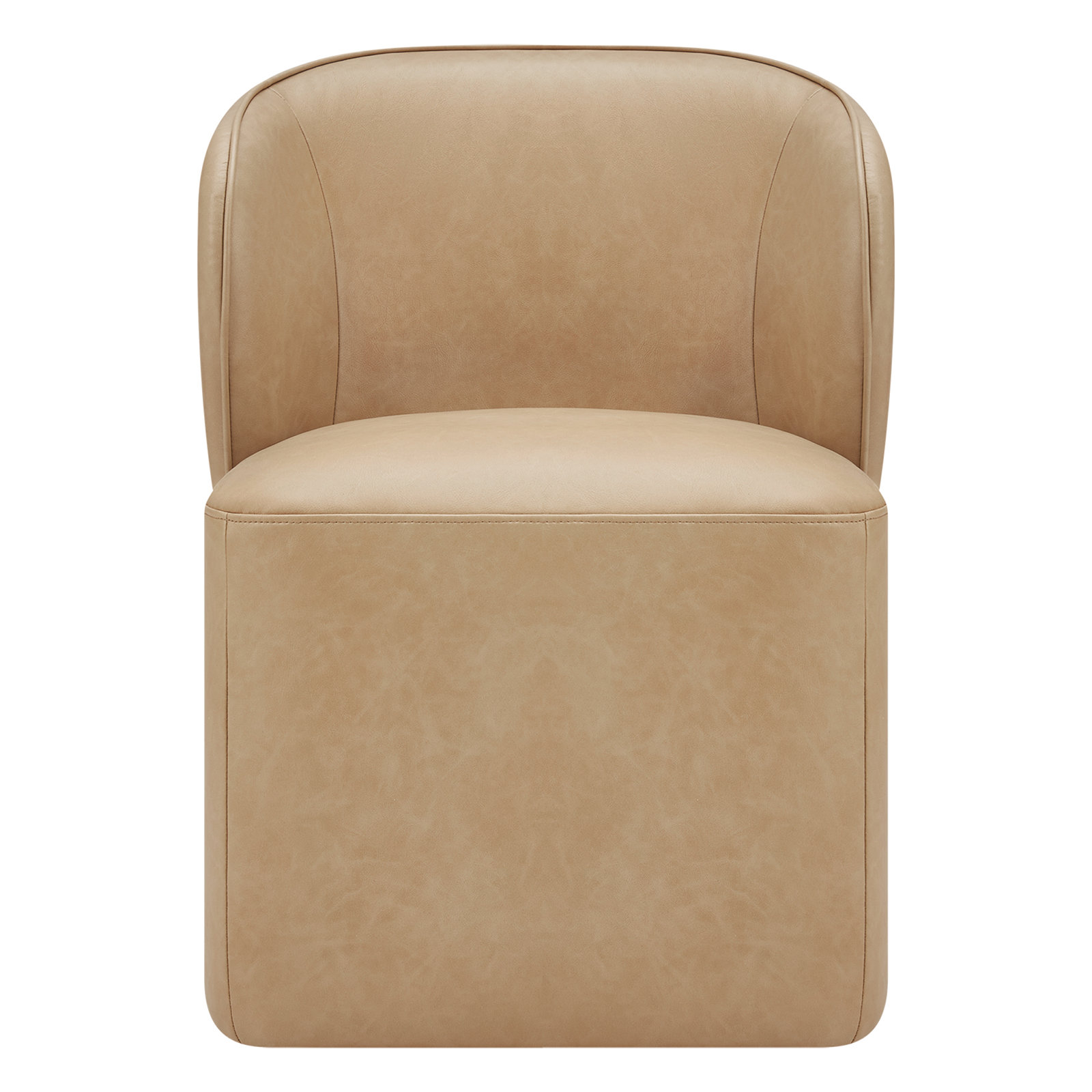 Niha Swivel Upholstered Dining Chair, Tan