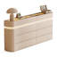 Buffet décoratif moderne en bois manufacturé beige-130182277