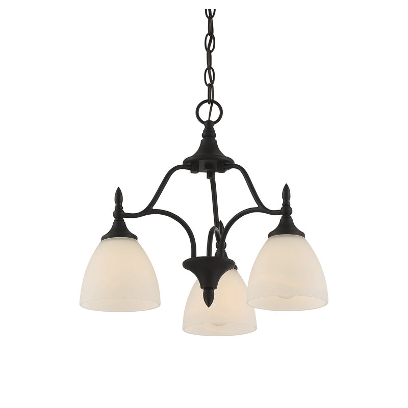 Lustre classique à 3 lumières Sennott, Bronze anglais