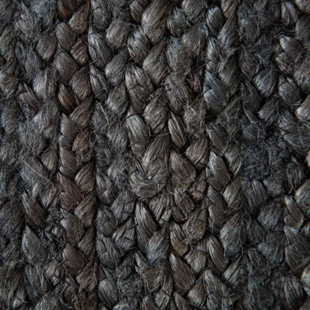 Gage Handmade Jute / Sisal Black Rug, Rectangle 3' x 5'