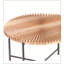 Ensemble de 2 tables basses et tables de bout - Panneau de fibres à densité moyenne imperméable avec revêtement en PVC, conception cylindrique vieillie, pieds en métal - charme rustique classique, technique -58982215