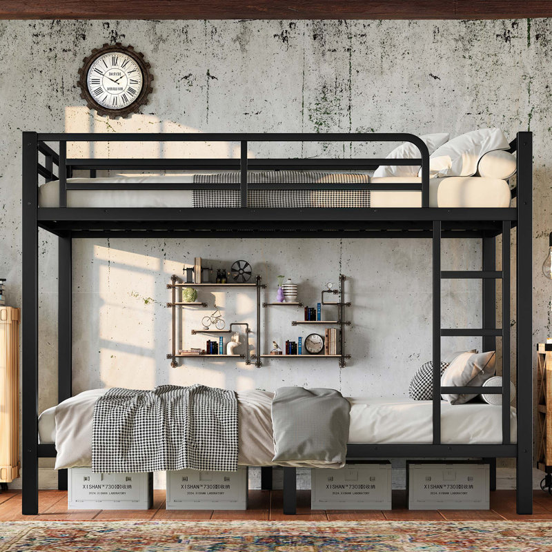 Metal Twin over Twin Bunk Bed,Space-Saving/Noise Reduced/No Box Spring Needed