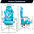 WOODYHOME Adjustable Reclining Ergonomic Swiveling PC & Racing Game Chair with Footrest-70267932