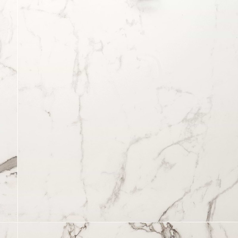 Dreamstone 24X24 Matte Porcelain Tile, Statuario Venato Matte