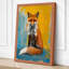 Contemplative Fox Modern - Wrapped Canvas-1597359323-1597359325