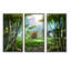 «The House In Bamboo Forest», peinture sur toile 3 pièces-875415682-875415683