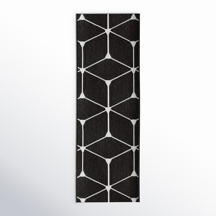 Abbi Black Indoor/Outdoor Rug