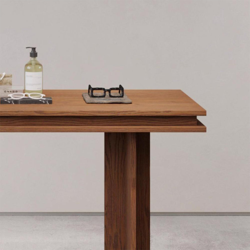 Table de présentation moderne en bois de frêne, 31,50 po x 50,39 po x 23,62 po