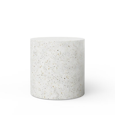 Concrete Pedestal End Table