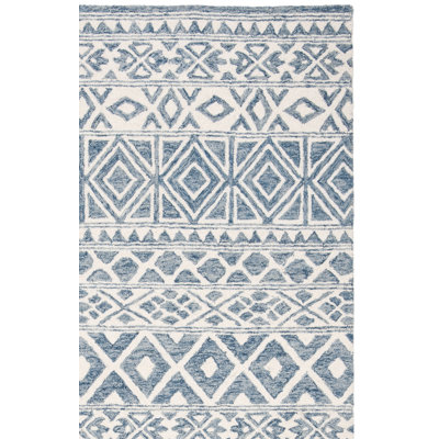 Tapis ivoire / bleu touffeté à la main Lauren Ralph Lauren Theresa