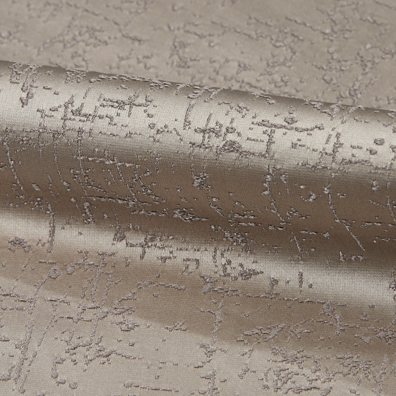 Semi Sheer Curtain Single Panel, Cement, 50" W x 84" L