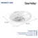 20'' x 17'' White Oval Vitreous China Drop-in Bathroom Sink with Overflow