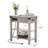 End Table With Charging Station, 3-Tier Narrow Side Table With Drawer And Storage