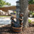Joshi Children Playing with Faucet Polyresin Outdoor Water Fountain with Light