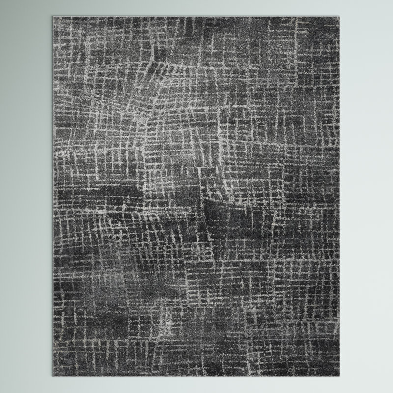 Tapis gris Braelyn, Rectangle 5 pi 3 po x 7 pi 7 po