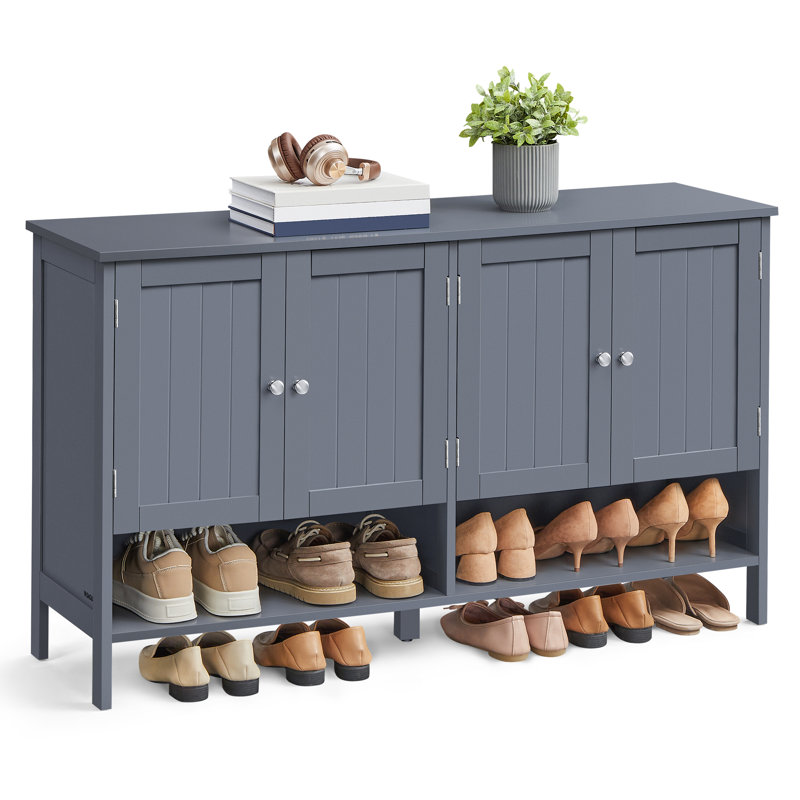 Armoire de rangement pour chaussures 18 paires, Gris