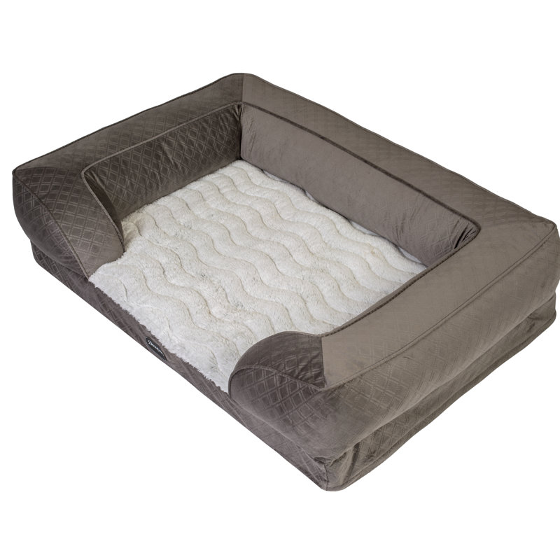 Lit pour animaux Supreme Comfort Couch, Très grand (l 43 po x P 30 po x H 10 po), Gris
