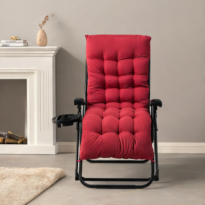 Fauteuil de plage zéro gravité pour le camping et la plage, structure en acier noir avec maille respirante, pliable pour un transport facile