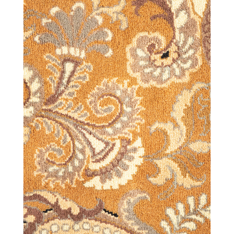 Ivory Hand-Knotted Wool Geometric 8' x 10' Area Rug