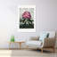 Le rhododendron pontique du temple de la Flora, art floral rétro, papillon et plante murale-1788907295