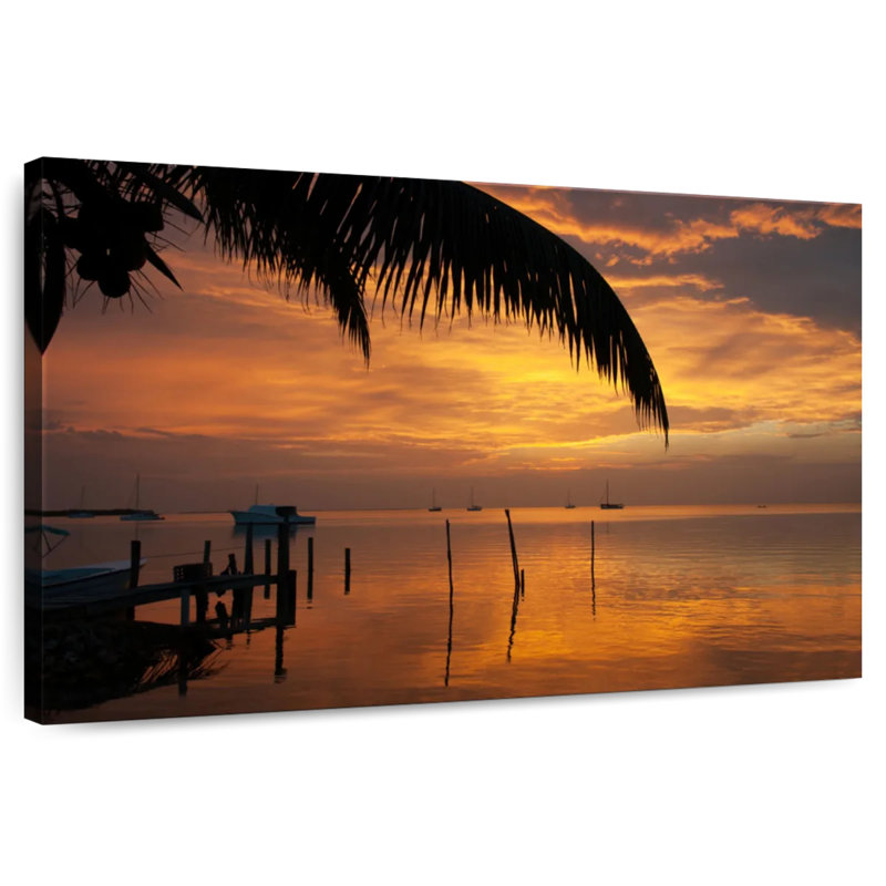 Gillard Sunset In Belize, 8" H x 12" W