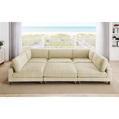 Espinosa Corduroy Sectional Symmetrical