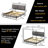 Upholstered Metal Canopy Bed-862300151-856990018