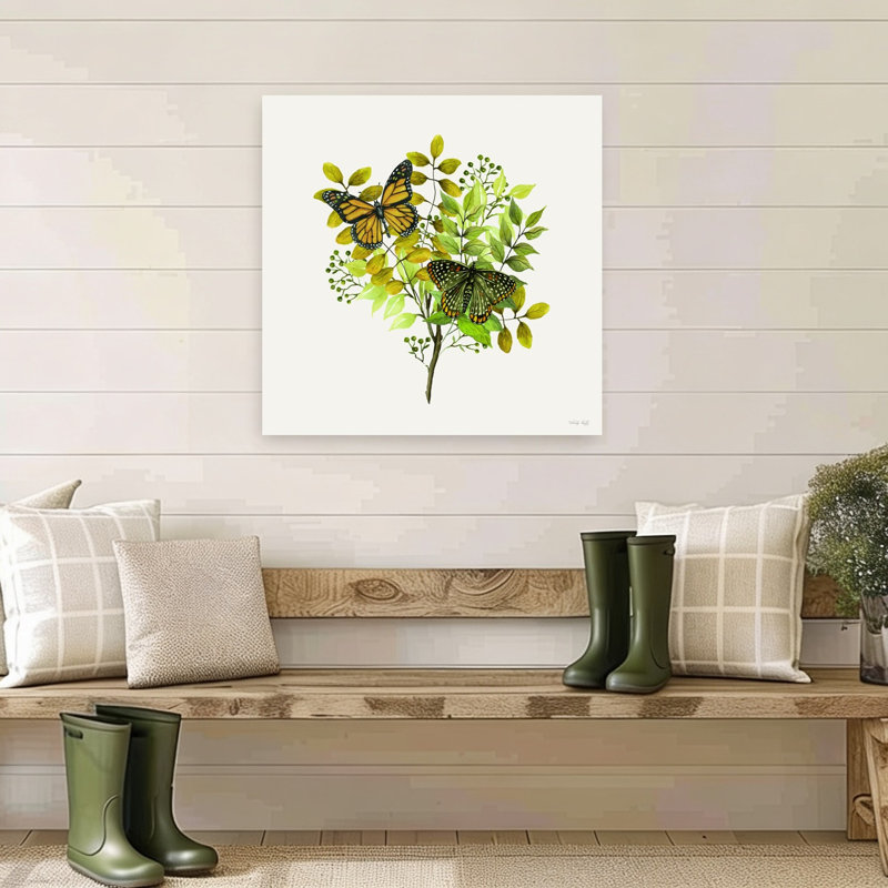Magnifiques papillons | Affiche murale abstraite et contemporaine, 32" H x 32" W