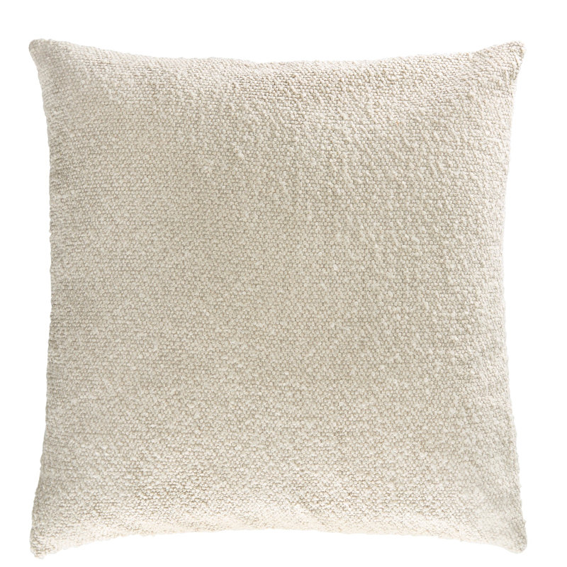 Leto Woven Chenille Pillow Made-To-Order, Cloud, Square 26"