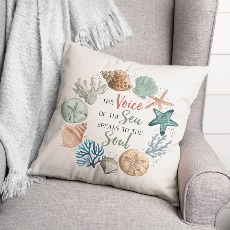 Reversible Throw Pillow, 20" H x 20" W