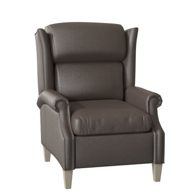 Fauteuil club inclinable en cuir véritable 33 po Harbor Town